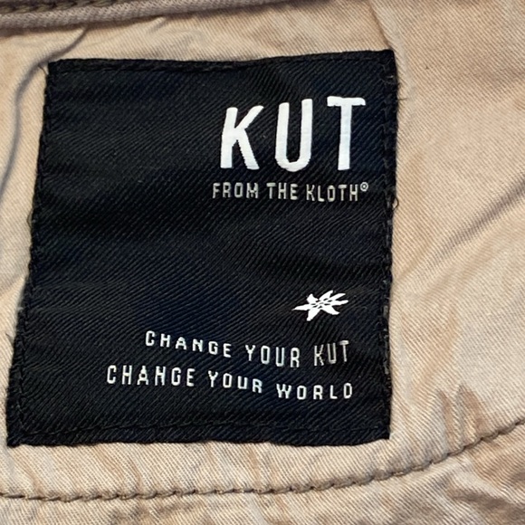 KUT FROM THE CLOTH, Amy Crop Straight Leg” pants, Color: Gray, Size: 12, frayed - Picture 11 of 11